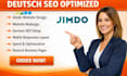 design german jimdo website, redesign jimdo website, setup deutsch jimdo SEO