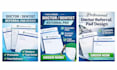 design medical referral pad a4 a5 with editable source