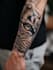 custom an abstract black tattoo design