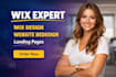 develop wix website design website development wix website redesign wix expert