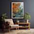 create unique printable digital oil paint abstract wall art design