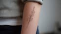 create sleeve tattoo design in geometric style