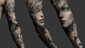 draw a full sleeve tattoo design unique modern