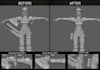 fix rigging, skinning, and unreal engine character issues