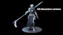 design stylized 3d character modeling with rig for game and animation in blender