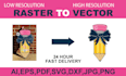 do ai logo to vector conversion, vector tracing, raster to vector specialist