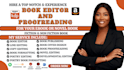 professionally edit, proofread, and polish your book, poetry novel or manuscript