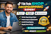 setup tiktok shop ecommerce dropshipping autods integrate shopify sync products
