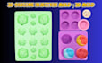 custom 3d printable mold designs for silicone casting, 3d injection mold