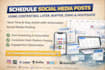 schedule social media posts using content360, later, buffer zoho hootsuite
