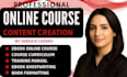create online course content, course creation, ebook writer and book formatting
