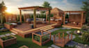 design wooden decks, pergolas, and structures