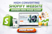 design high converting shopify banner hero image slider website header design