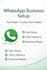 set up your whatsapp business profile and catalog