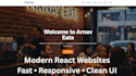 build a modern react landing page with clean UI