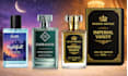 creat luxury perfume label, logo, cosmetics with custom label