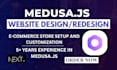 create a custom headless ecommerce store with medusa js next js website
