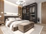 remodel 3d master bedroom, interior layout, closet design, cgi apartment render