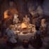 do dnd group party illustration