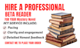 beta read your mystery manuscripts and give reader perpective