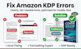 fix amazon KDP errors and make your book publish ready