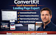 setup convertkit email automation template kit newsletter landing page design