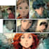 illustrate graphic novel comic book storyboard anime