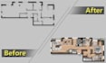 create professional marketing ready colored floor plans
