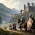 draw concept art of knights, medieval, fanatsy character