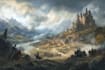 digitally paint fantasy landscape