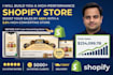 build shopify store, design redesign copy ecommerce website, dropshipping