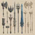 draw your prop, fantasy or futuristic weapon designs