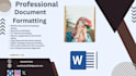 professional ms word formatting with editing