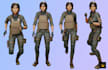 do stylized 3d character design, 3d model for game or 3d animation in blender