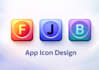 design premium gradient and minimal app icons