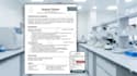 write an ats friendly chemist or laboratory CV
