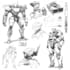 create an design mechs robots concepts