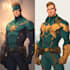make super hero character design illustration