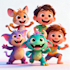 3d pixar style ai cartoon character