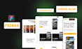 do homepage design with modern layout and website mockup