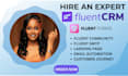 set up fluent CRM and fluent forms automation for wordpress