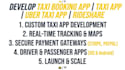 develop taxi booking app taxi app uber taxi app rideshare app