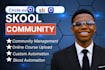 setup online skool community skool community manager skool setup skool promotion