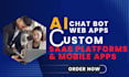 develop ai apps, ai saas, ai website and ai bots