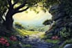do fantasy landscape illustrations