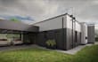 render contemporary home, architecture building structural drawing, 3d external