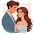 draw couple portrait illustration