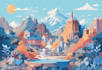 create modern flat vector illustrations for websites, apps and hero sections