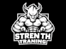design mascot strength training logo