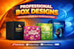 do packaging design, lable design, box design